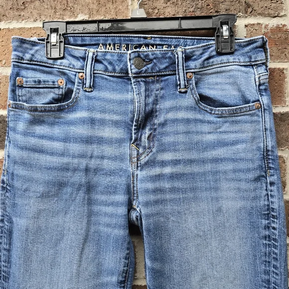 American Eagle Outfitters Light Blue Boot Cut Jeans Airflex - Picture 2 of 9